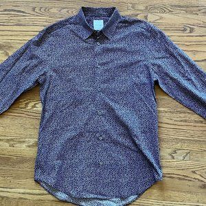 PAUL SMITH 100% Cotton Button Down Abstract Floral Pattern Shirt Men’s Size S